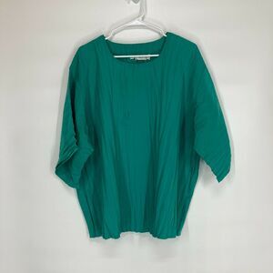 Designs By Julie Blue Blouse Women’s Size XL